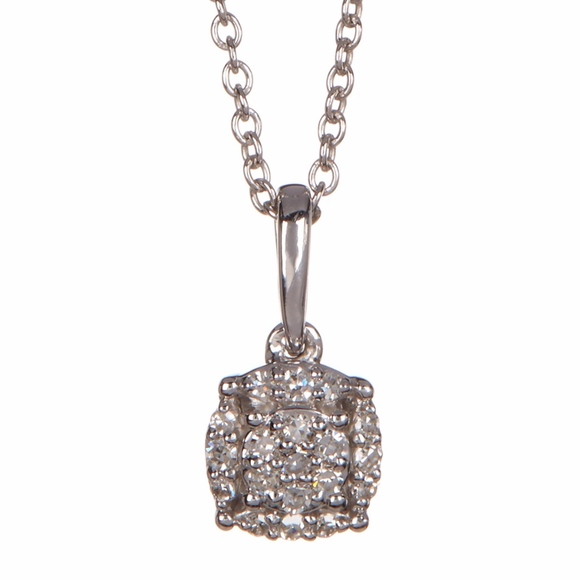 Carriere Jewelry - Carriere Sterling Silver Diamond Pave Pendant Neck